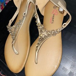 Beautiful stoned sandals